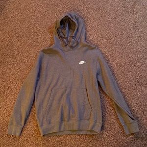 Dark grey Nike hooded sweatshirt
